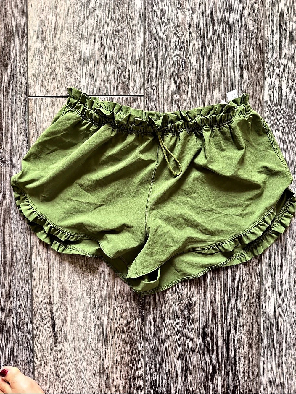 Aerie Ruffle Trim Athletic Shorts